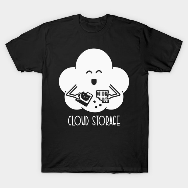 Cloud Storage T-Shirt by MorvernDesigns